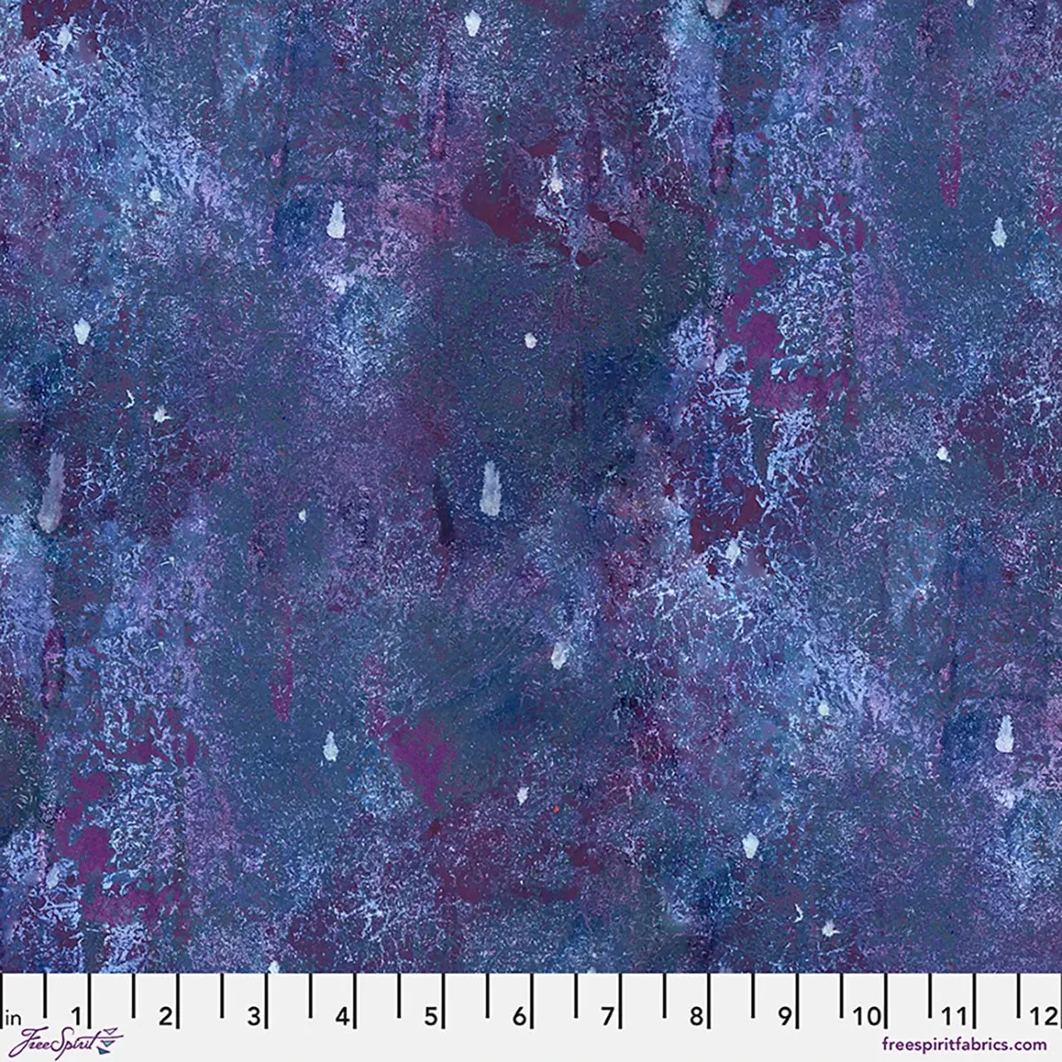 Twinkle in Dark Purple, Into Focus Cotton Print