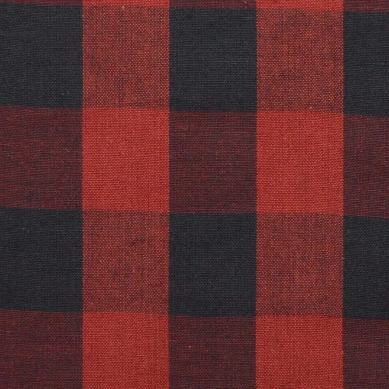 Buffalo Check Black and Red, Homespun Cotton
