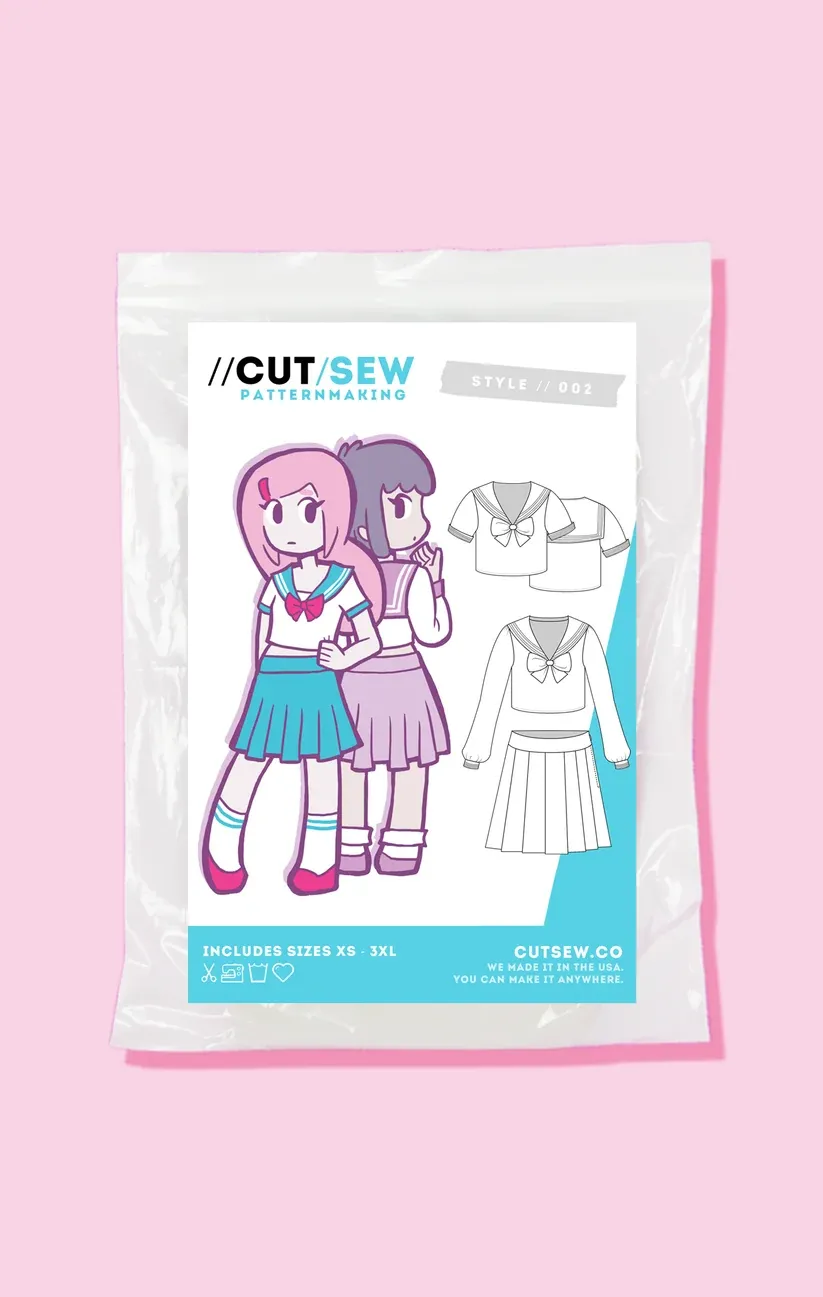 Seifuku Pattern, Cut / Sew Patternmaking
