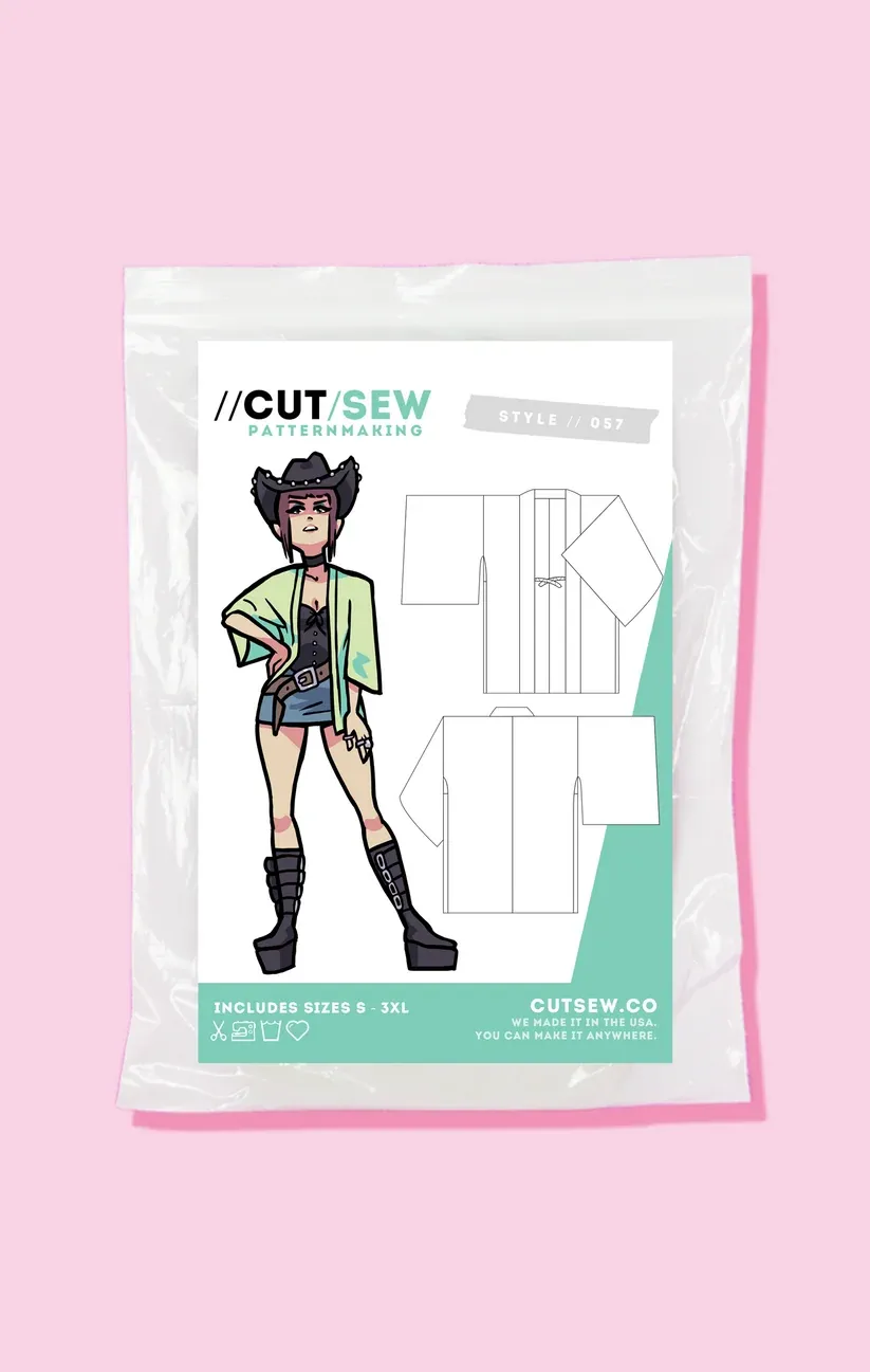 Haori Cosplay Pattern, Cut / Sew Patternmaking