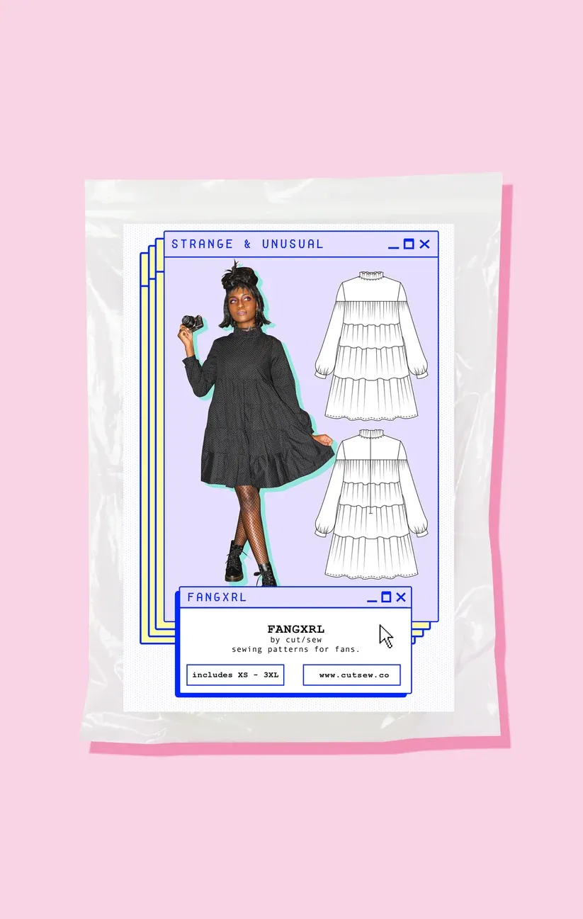 Strange and Unusual Dress Pattern, Cut / Sew Patternmaking