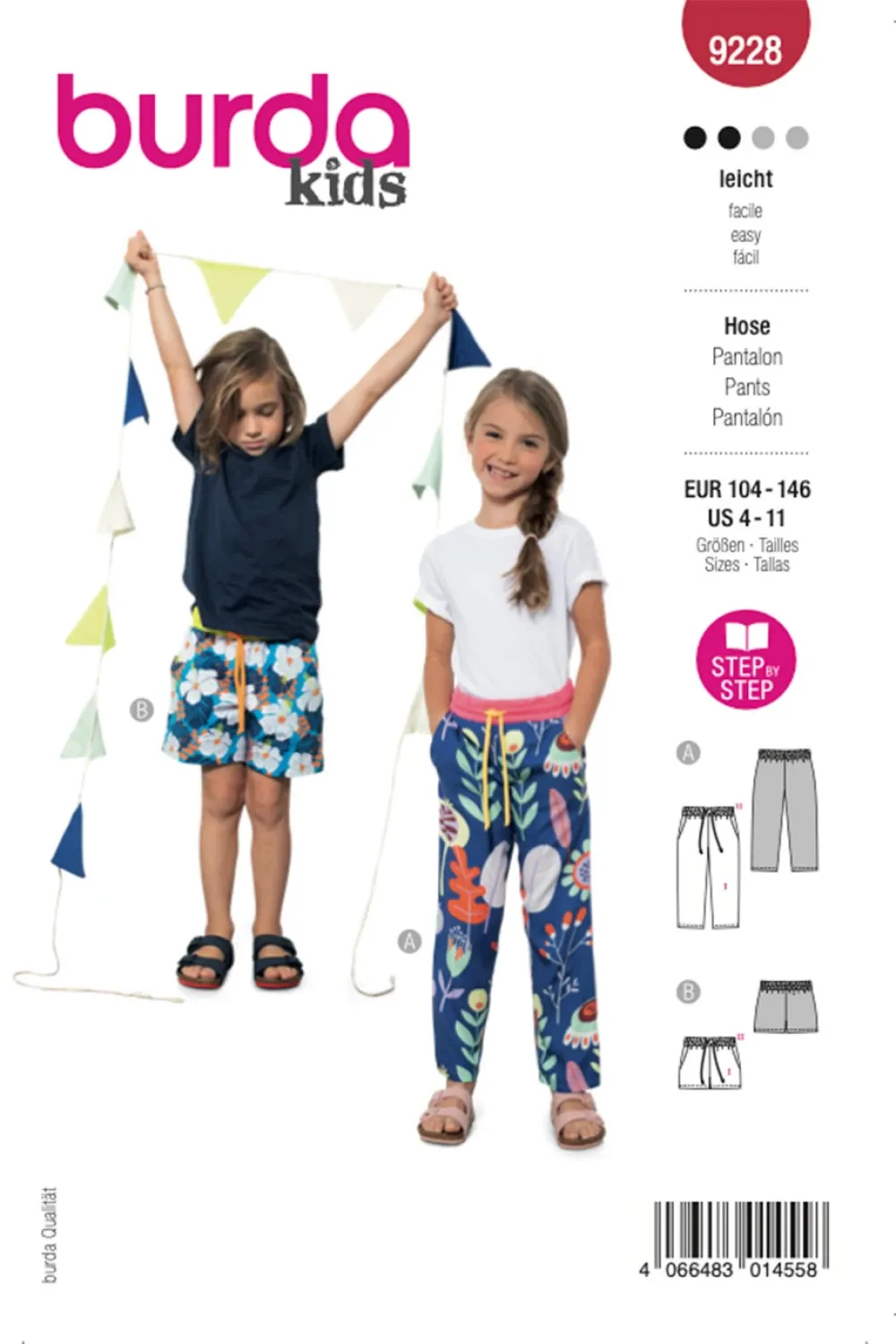 Burda Style Kid's Pants #9228 Easy