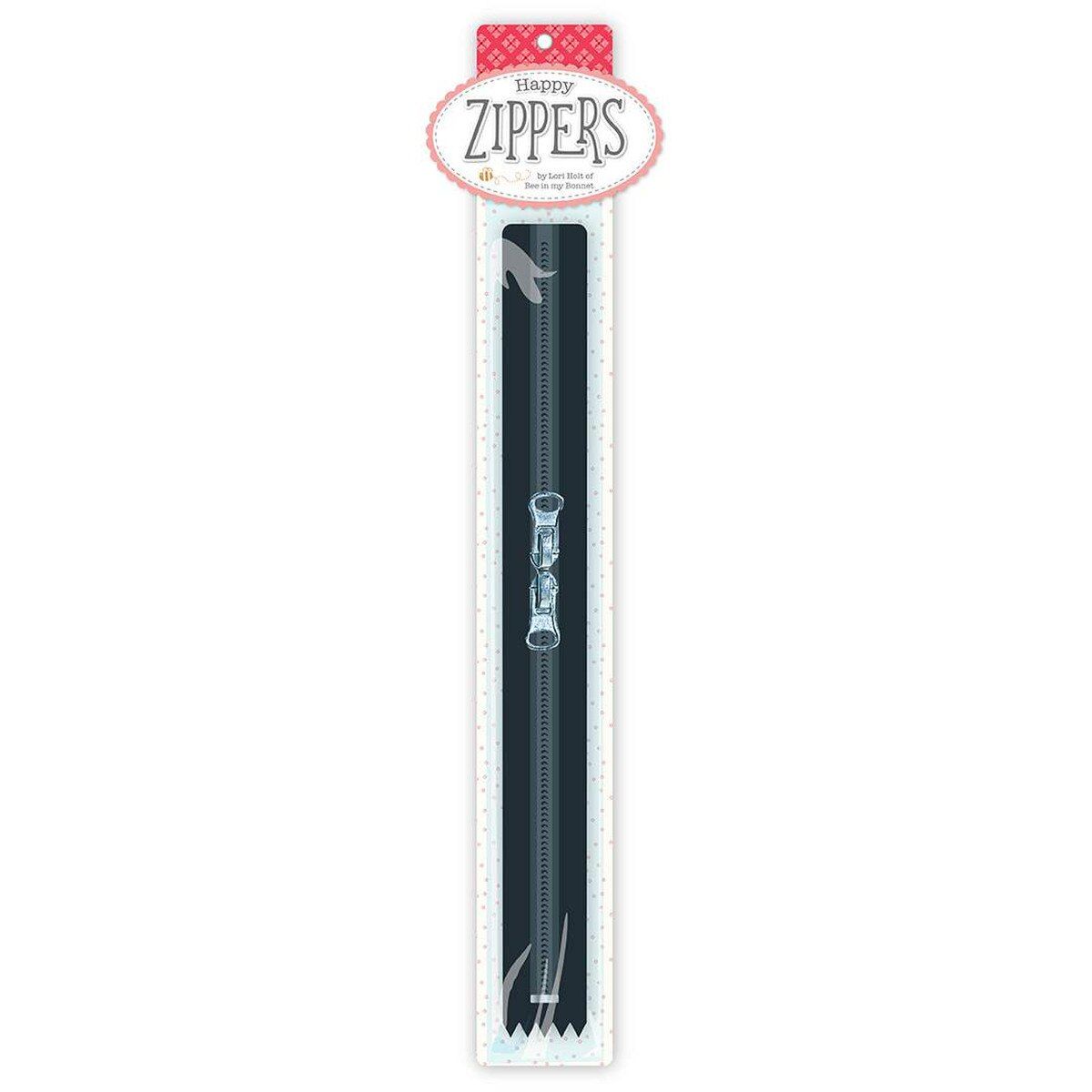 Lori Holt Happy Zippers, 22" Black