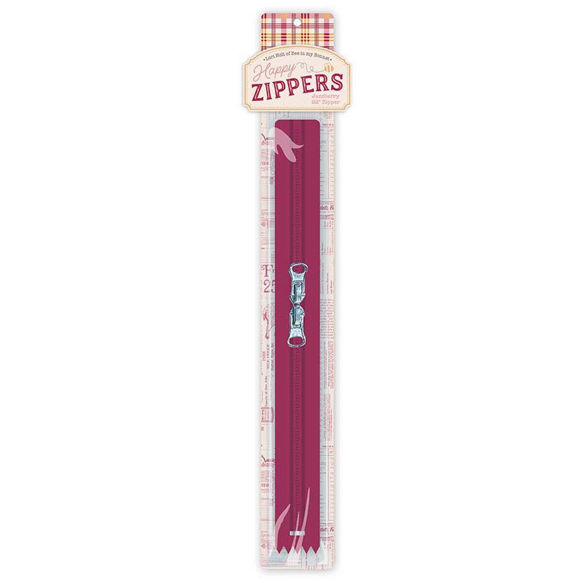 Lori Holt Happy Zippers, 22" Jazzberry