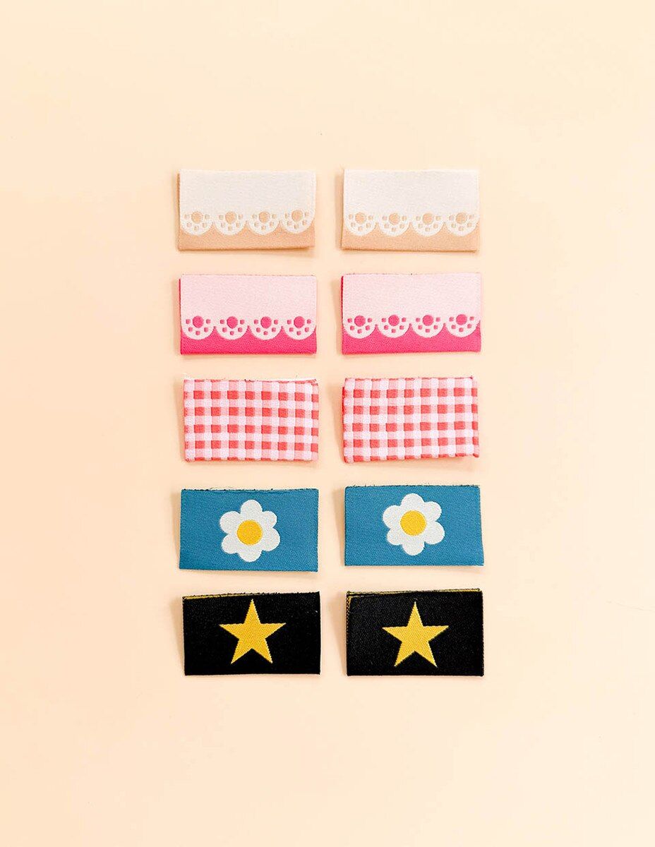 Minki Kim Star Zipper Tab Woven Labels