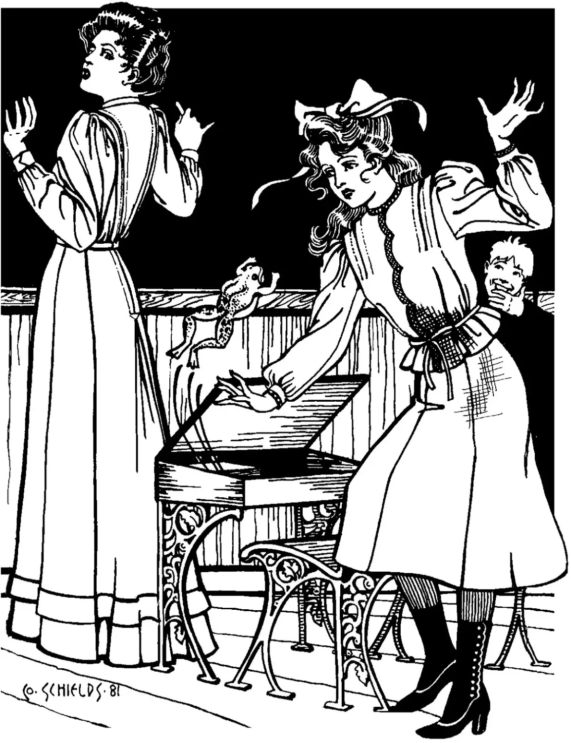 Schoolmistress' Shirtwaist and Skirt Pattern, Folkwear # 216
