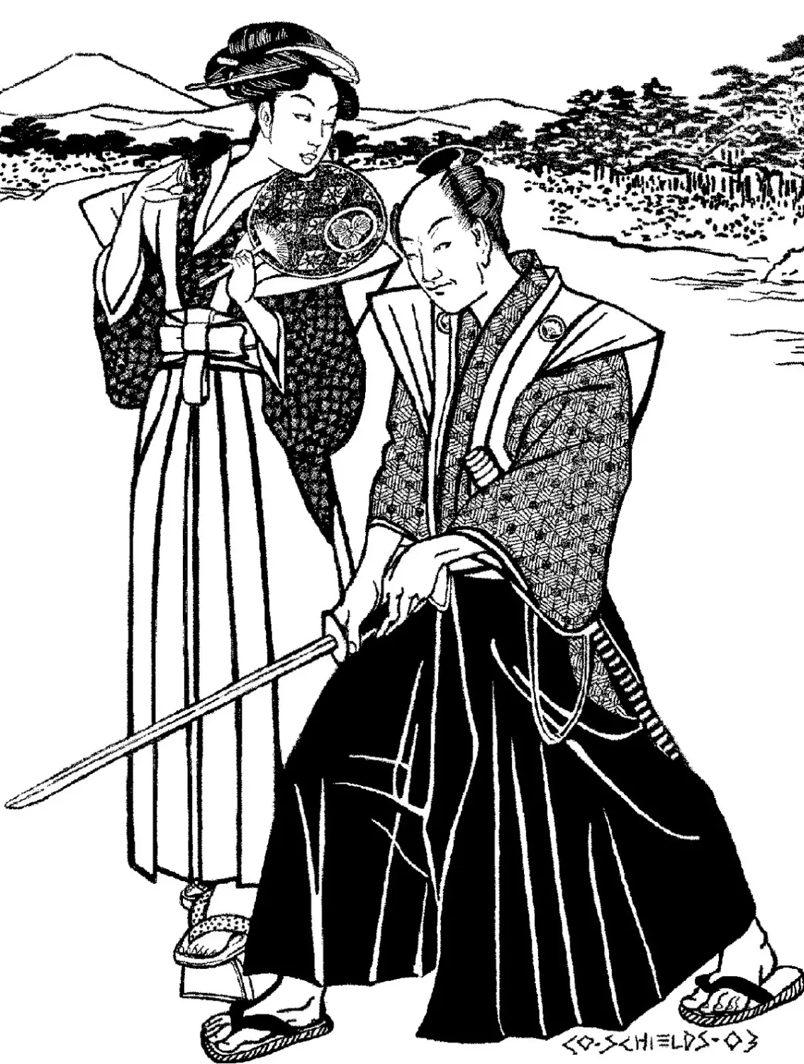 Japanese Hakama &amp; Kataginu Pattern, Folkwear # 151