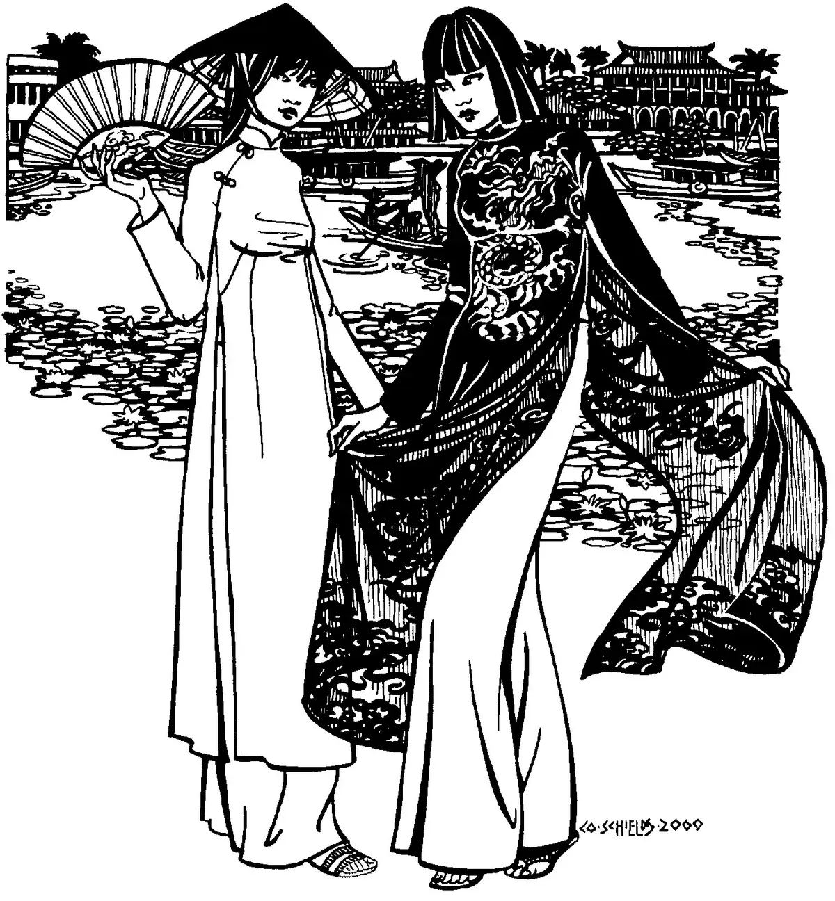 Vietnamese Ao Dai Pattern, Folkwear # 139