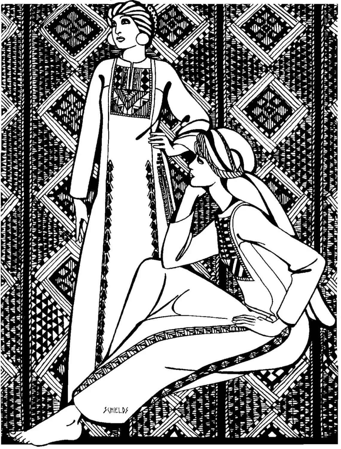 Gaza Dress Pattern, Folkwear # 101