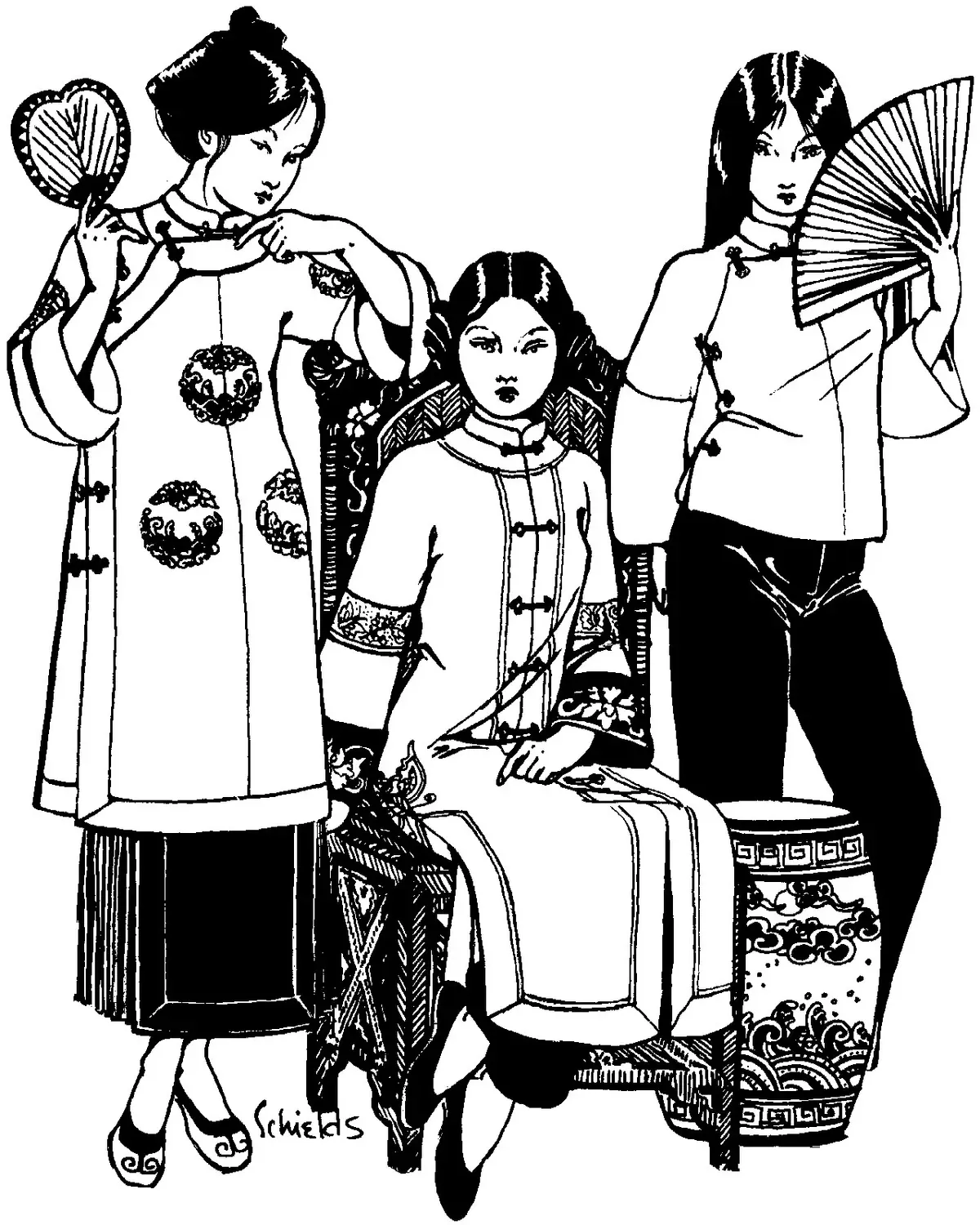Chinese Jacket Pattern, Folkwear # 114