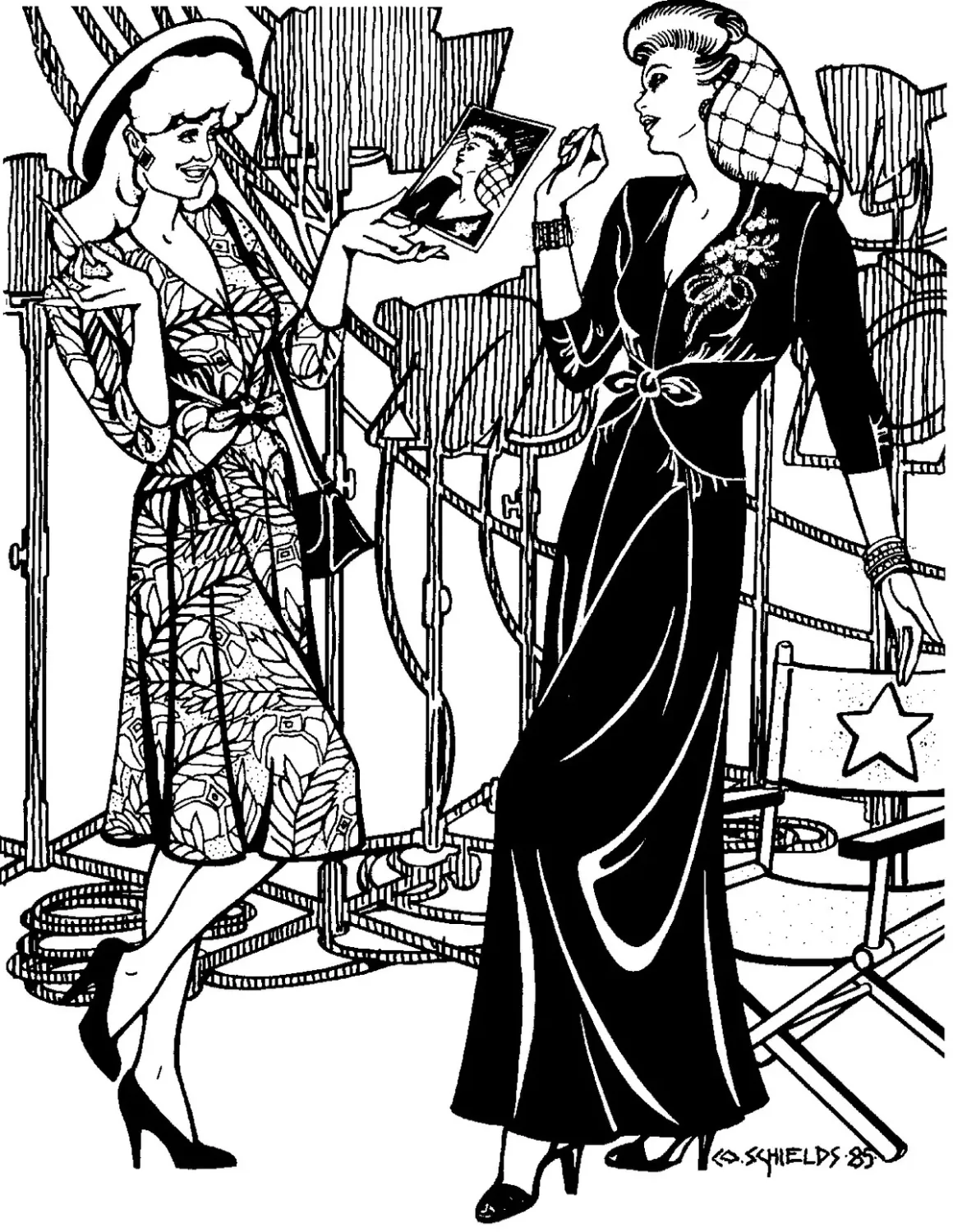 Glamour Girl Dress Pattern, Folkwear # 233