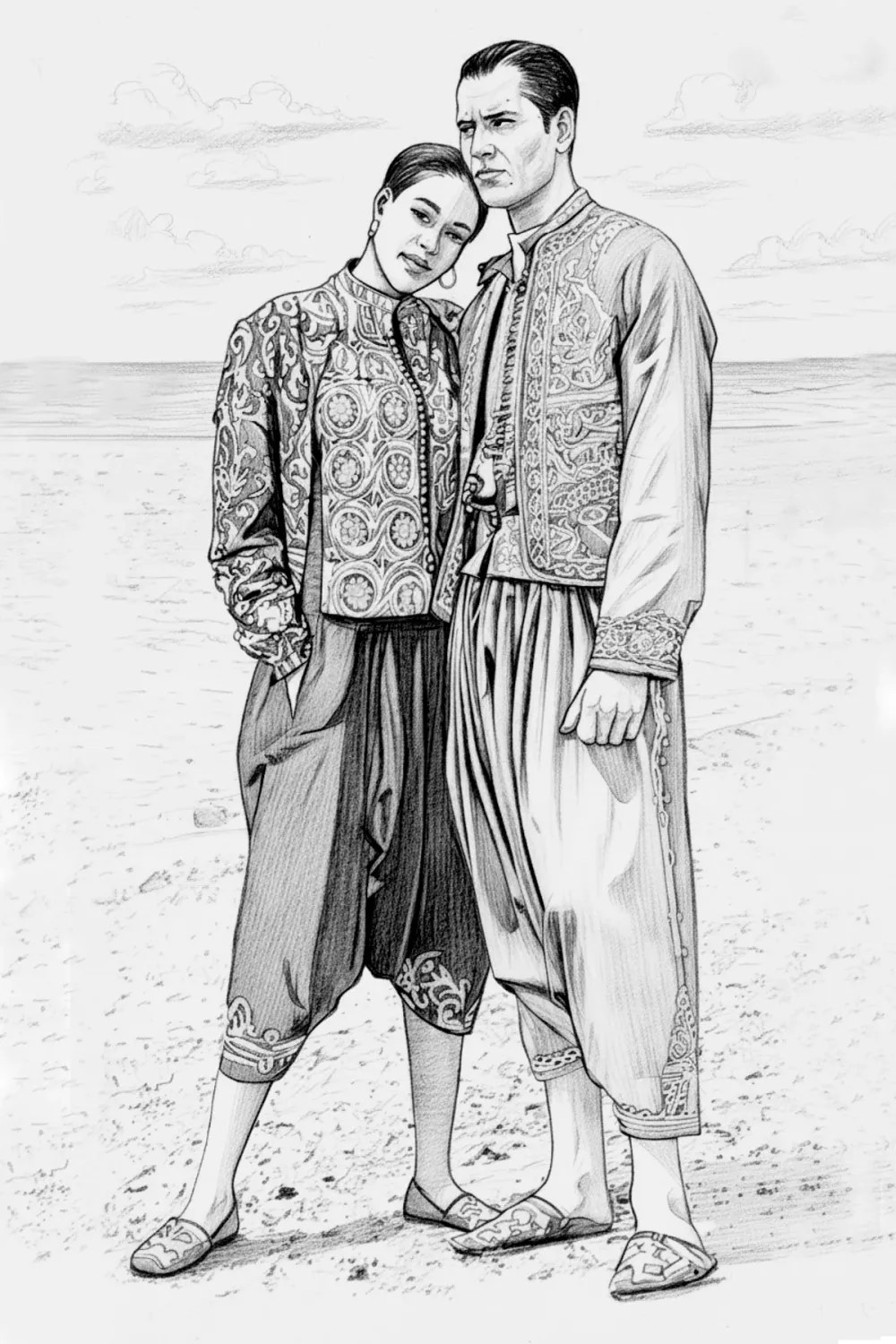 Algerian Suit Pattern, Folkwear # 501