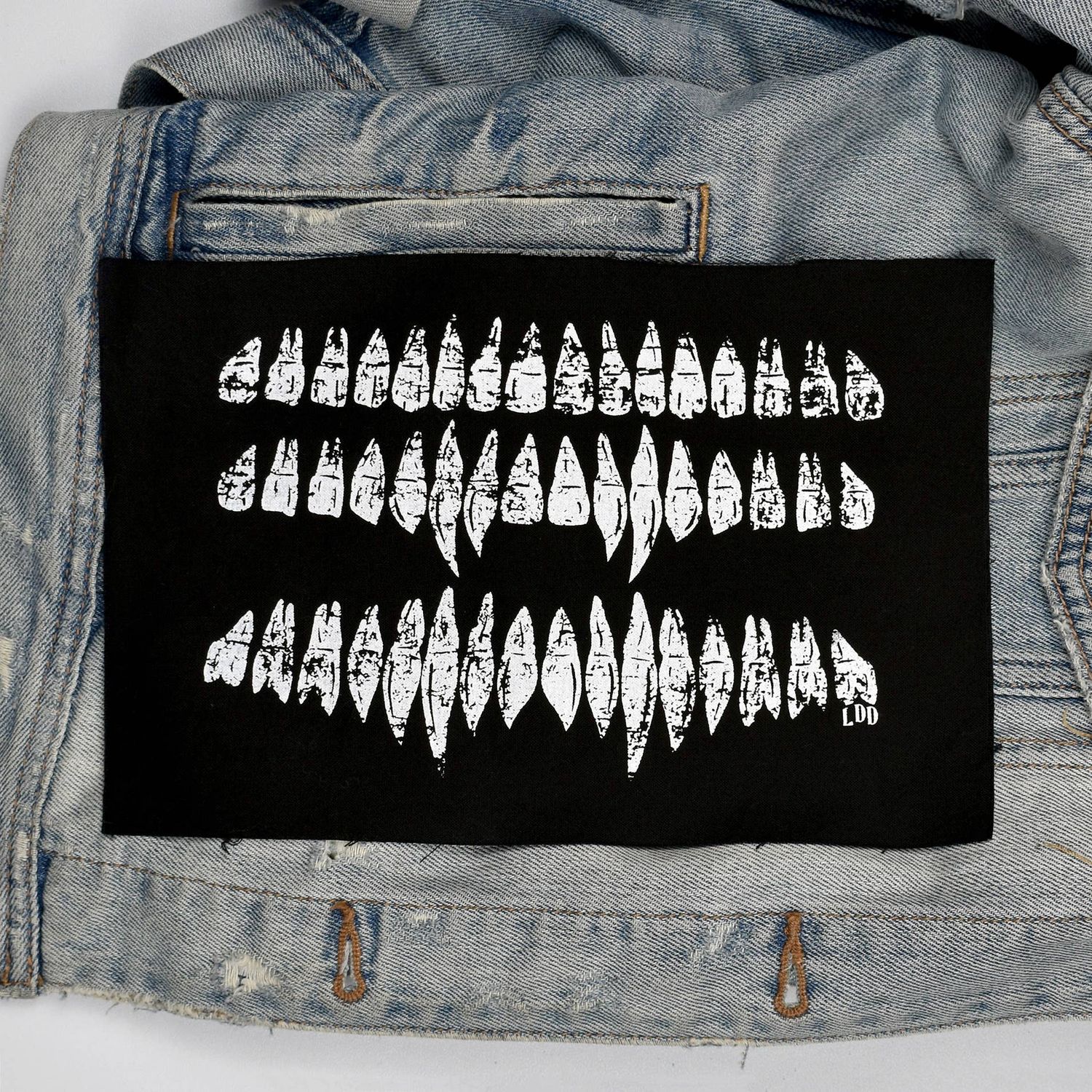 Teeth Screen Printed Patch