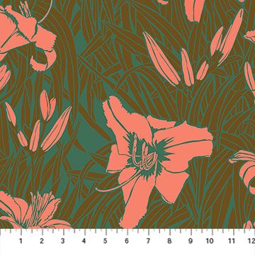 Fringe in Coral, Clean Cut Rayon