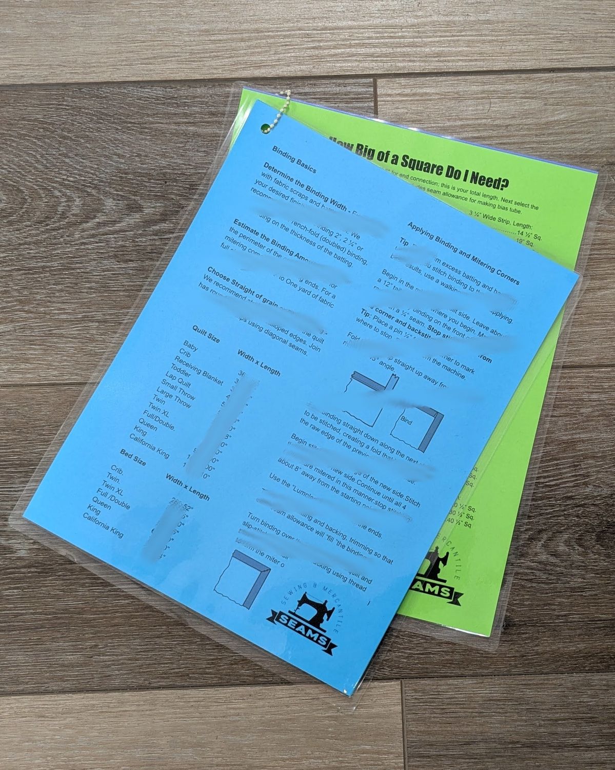 Binding Quick Guide by Seams Fabric