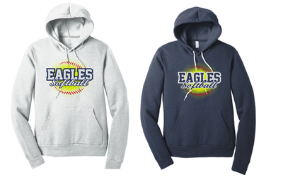 EVW Softball --Bella Canvas Unisex Sponge Fleece Pullover Hoodie--2 Colors Available