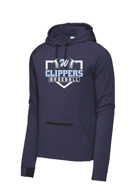 Clippers Sport-Tek PosiCharge Strive Navy Hooded Pullover