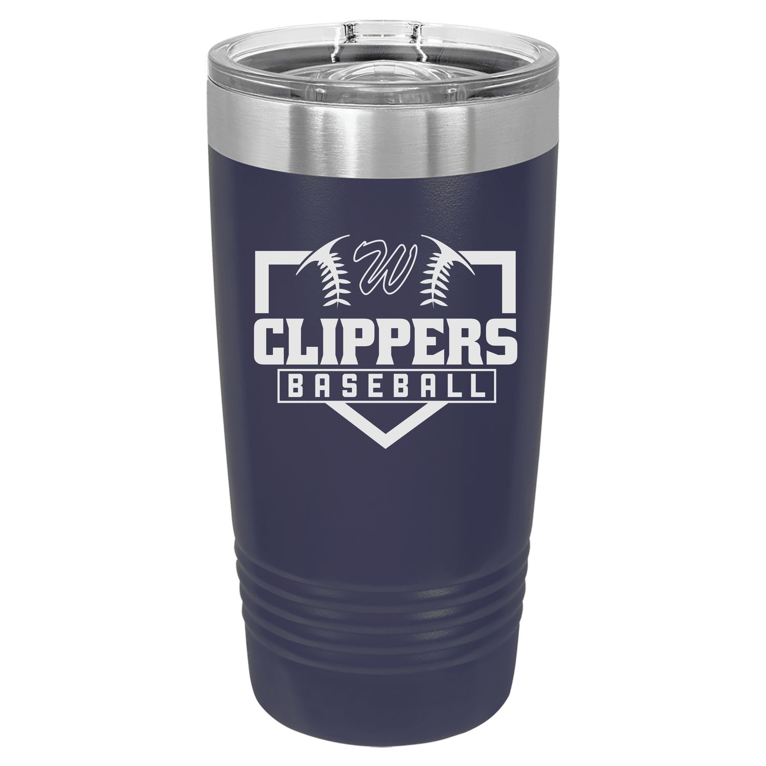 Clippers Laser Engraved Tumblers and Water Bottles--7 Options!!