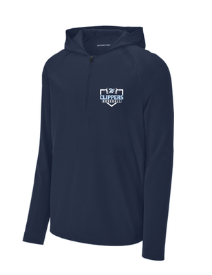 Clippers Sport-Tek Repeat 1/2-Zip Long Sleeve Hooded Jacket--2 Colors Available