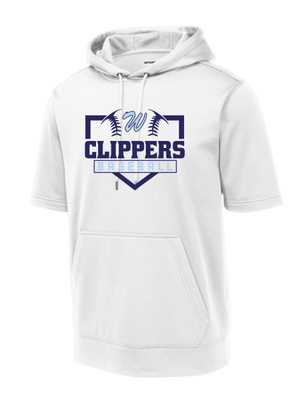 Clippers Sport-Tek Sport-Wick Fleece Short Sleeve Hooded Pullover--3 Color Options--Youth Sizes Available!