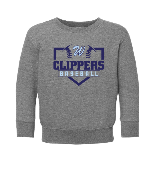 Clippers Toddler Granite Heather Crewneck Sweatshirt
