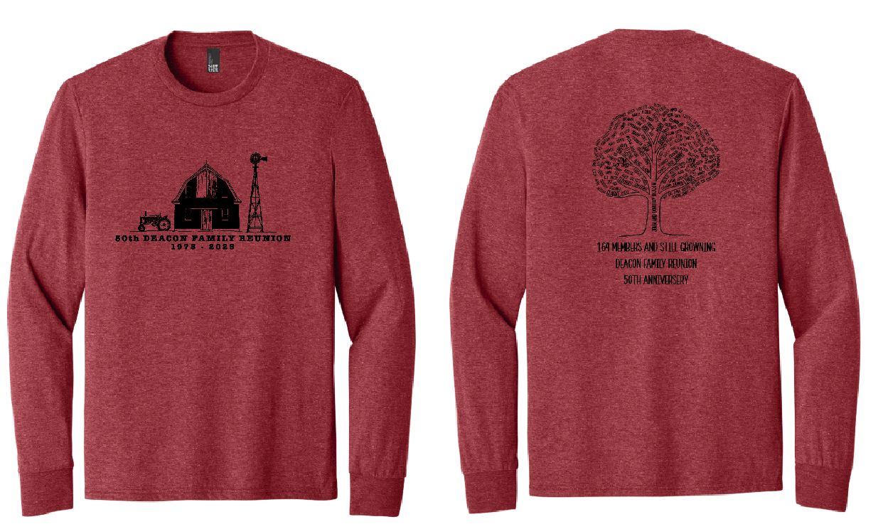 Deacon District Perfect Tri Long Sleeve Tee--Youth Sizes Available--3 Color Options