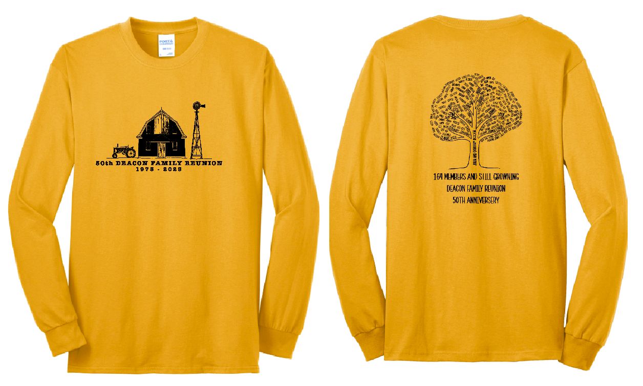 Deacon Port &amp; Co Core 50/50 Long Sleeve Tee--Youth Sizes Available--3 Color Options
