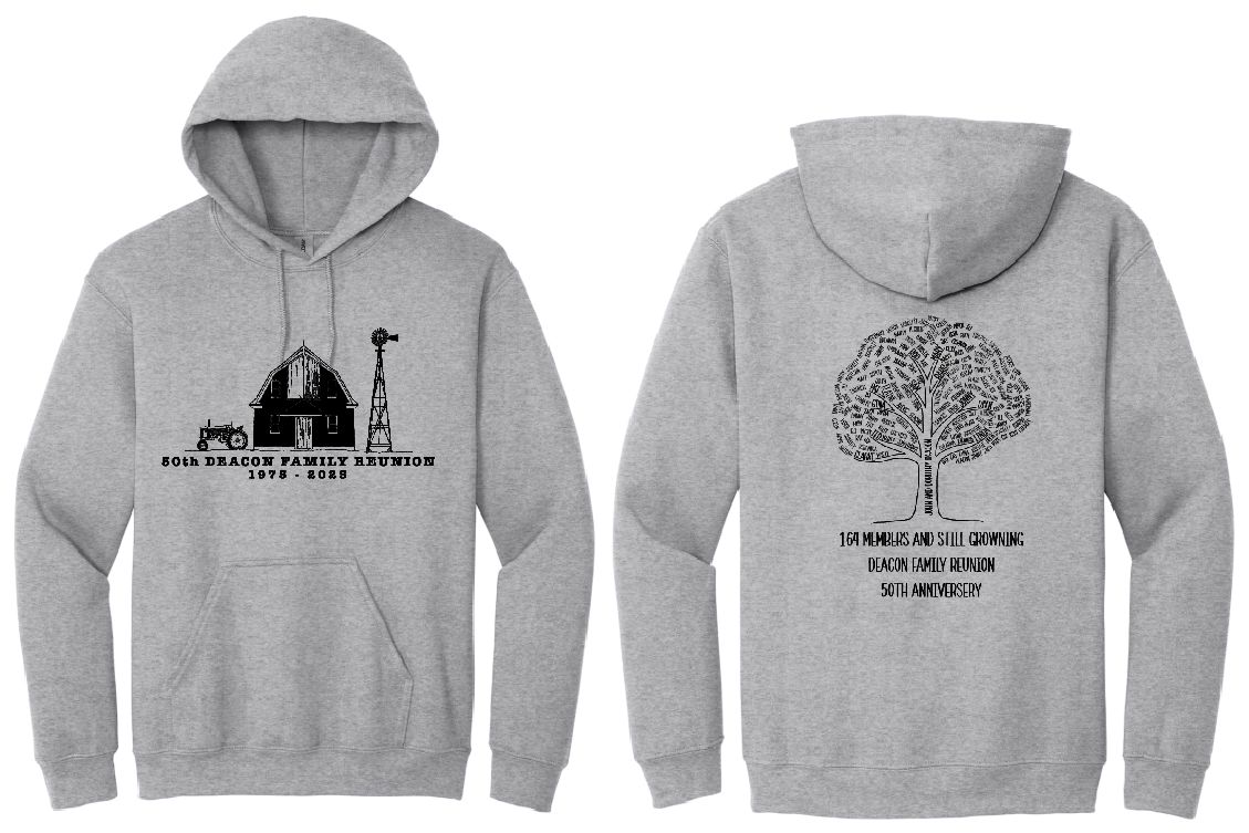 Deacon Gildan Heavy Blend Hooded Sweatshirt--Youth Sizes Available--3 Colors Available