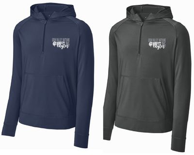 EVW Wrestling Sport-Tek® Sport-Wick® Stretch 1/2-Zip Hoodie--2 Colors Options