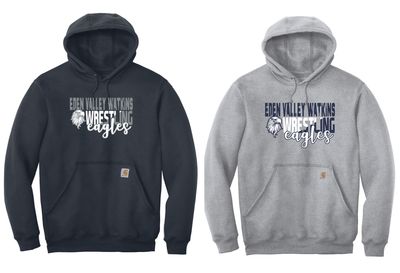 EVW Wrestling Carhartt Midweight Hooded Sweatshirt--2 Color Options