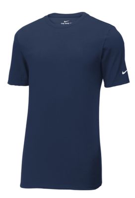EVW Basketball Nike Dri-FIT Cotton/Poly Short Sleeve Navy Tee--2 Logo Options