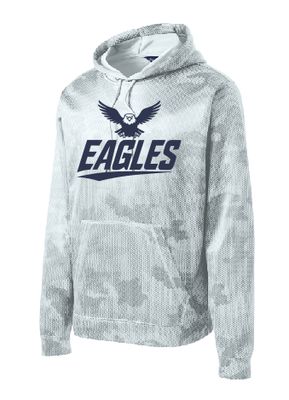 Eagles Sport-Tek® Sport-Wick® CamoHex Fleece Hooded Pullover--Youth Sizes Available