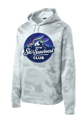 EVW Ski &amp; Snowboard Sport-Tek® Sport-Wick® CamoHex Fleece Hooded Pullover--Youth Sizes Available