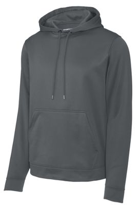 XXL Dark Grey Sport-Tek® Sport-Wick® Fleece Hooded Pullover --Choose a Logo!