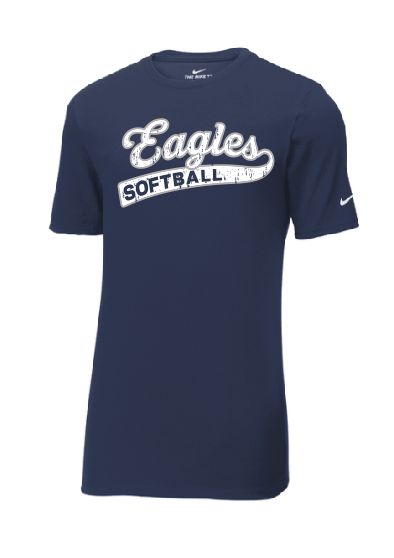 EVW Softball Nike Dri-FIT Cotton/Poly Short Sleeve Navy Tee--2 Color Options