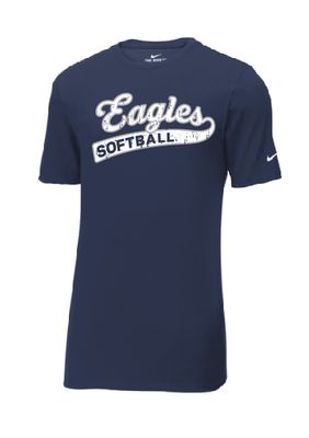 EVW Softball Nike Dri-FIT Cotton/Poly Short Sleeve Navy Tee--2 Color Options