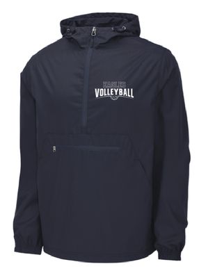 EVW Volleyball Sport-Tek Packable Navy Anorak--PLAYERS WARM-UP