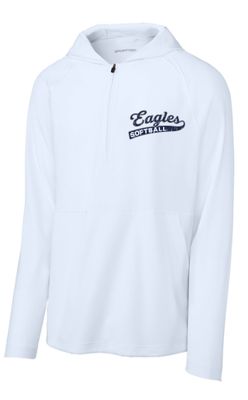 EVW Softball Sport-Tek Repeat 1/2-Zip Long Sleeve Hooded Jacket--3 Colors Available