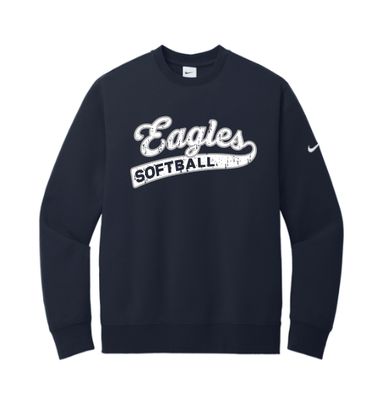 EVW Softball Nike Club Fleece Crew--2 Color Options