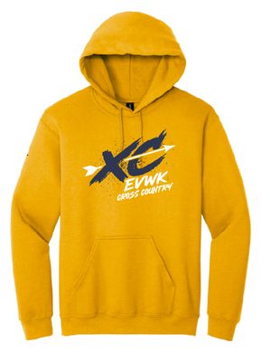 EVWK Cross Country Gildan Heavy Blend Hooded Gold Sweatshirt--Youth Sizes Available