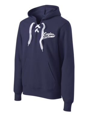 EVW Softball Sport-Tek Lace Up Pullover Hooded Heathered Grey Sweatshirt--2 Color Options