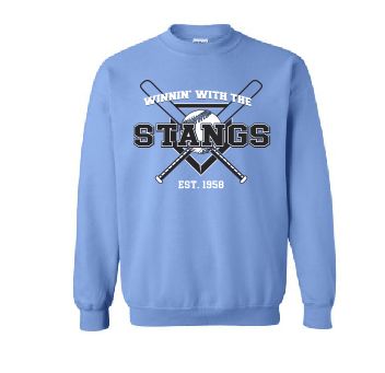 Stang Gildan Heavy Blend Crewneck Sweatshirt--2 Colors Available--Youth Sizes Available