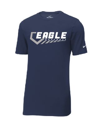 EVW Baseballl Nike Dri-FIT Cotton/Poly Short Sleeve Navy Tee--2 Color Options