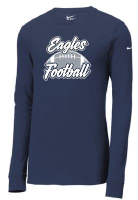 EVW Football Nike Dri-FIT Cotton/Poly Long Sleeve Tee--2 Color Options