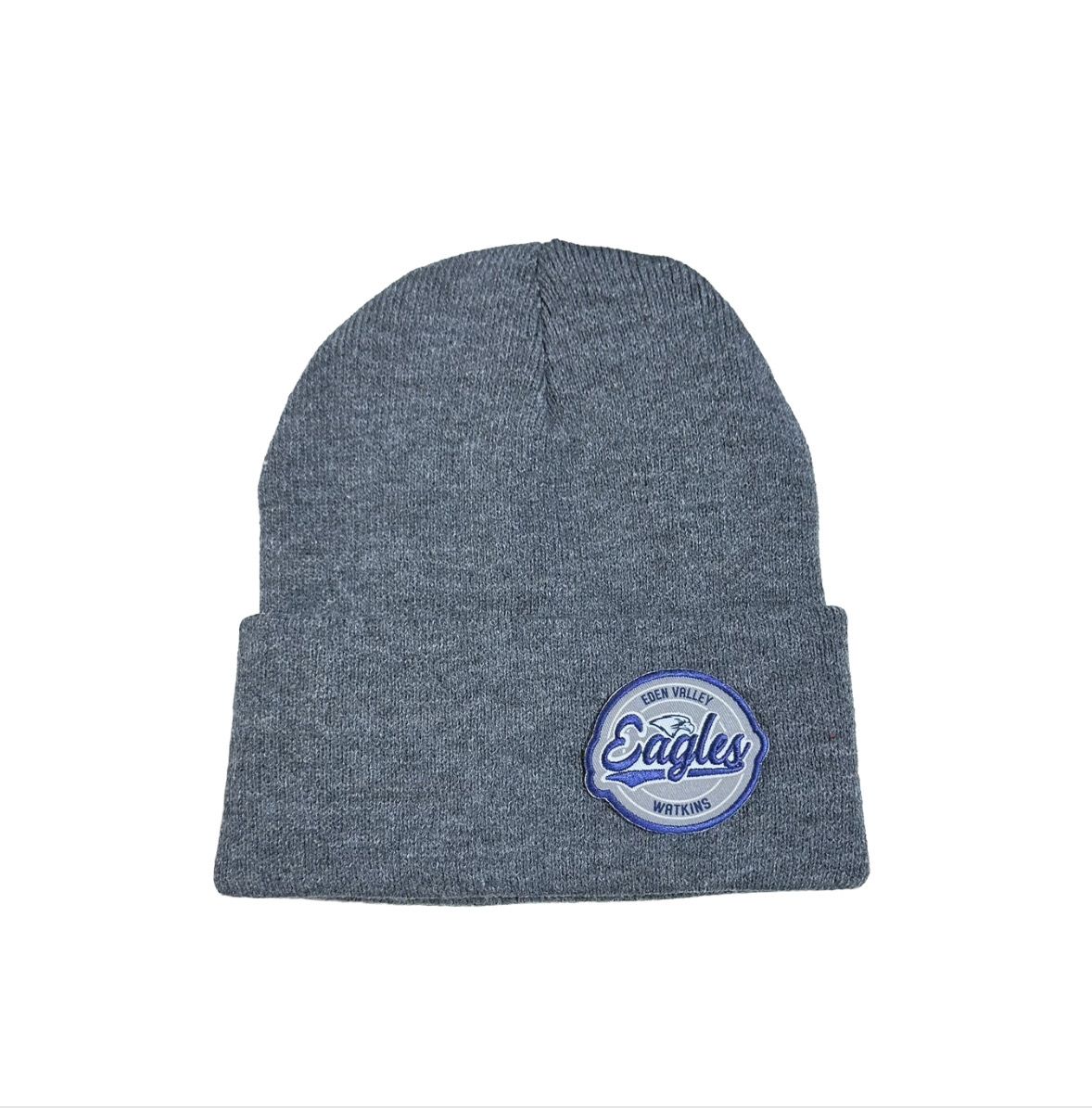 Eagles Beanie w/ Embroidered Patch--Athletic Oxford