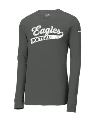 EVW Softball Nike Dri-FIT Cotton/Poly Long Sleeve Tee--2 Color Options