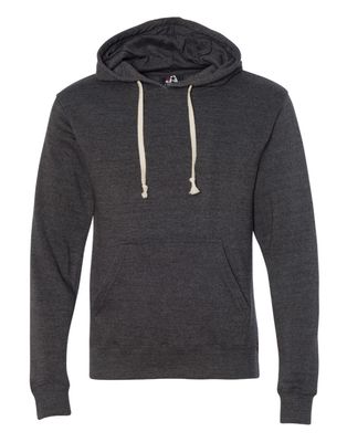 Large J. Heatherd Charcoal America Hoodie--Choose Your Logo!