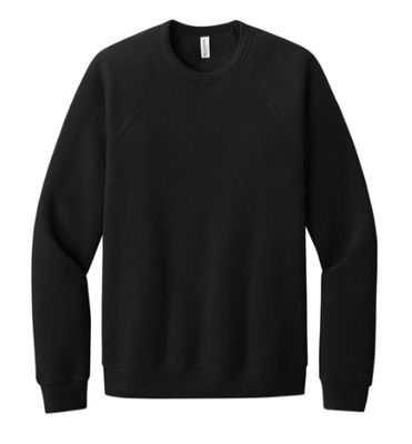 XXL Bella Heather Black Crewneck-Choose Your Logo!
