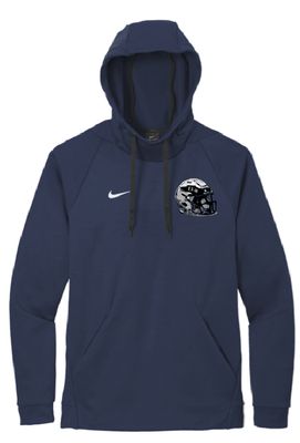EVW Football Nike Therma-FIT Pullover Fleece Hoodie w/ Chest Helmet Logo