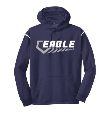EVW Baseball Sport-Tek® Tech Fleece Colorblock Hooded Sweatshirt-Navy